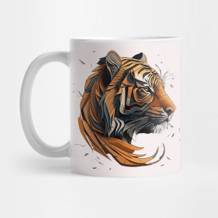 Paper Cut Tiger Mug